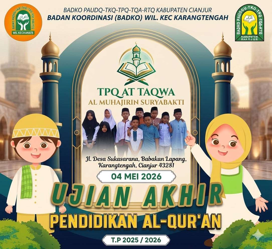 TPQ At-Taqwa Al-Muhajirin Nyatakan Kesiapan Penuh Sukseskan Ujian Akhir Semester TP 2025/2026